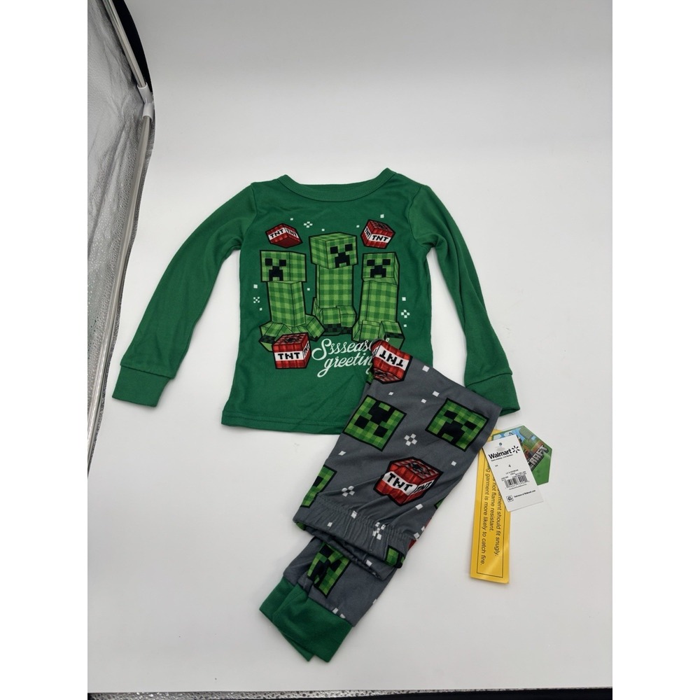 Minecraft PJ Set Boys Size 4